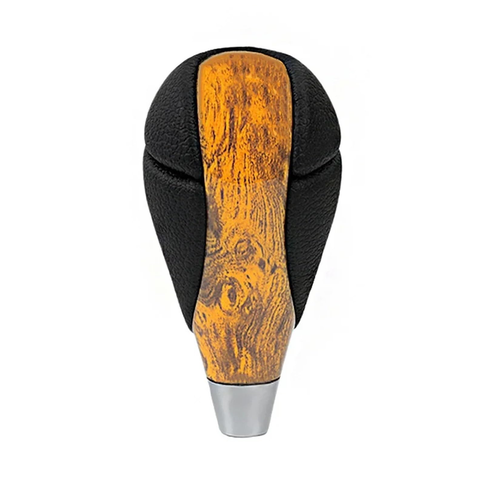 DWTNMEX Gear Shift Knob for Toyota for Lexus is RX3 ES GS LS SFN147 Plating Walnut Carbon Fiber Gear Shift Knob Shifter Lever Handball Stick Head(Yellow Wood Grain)