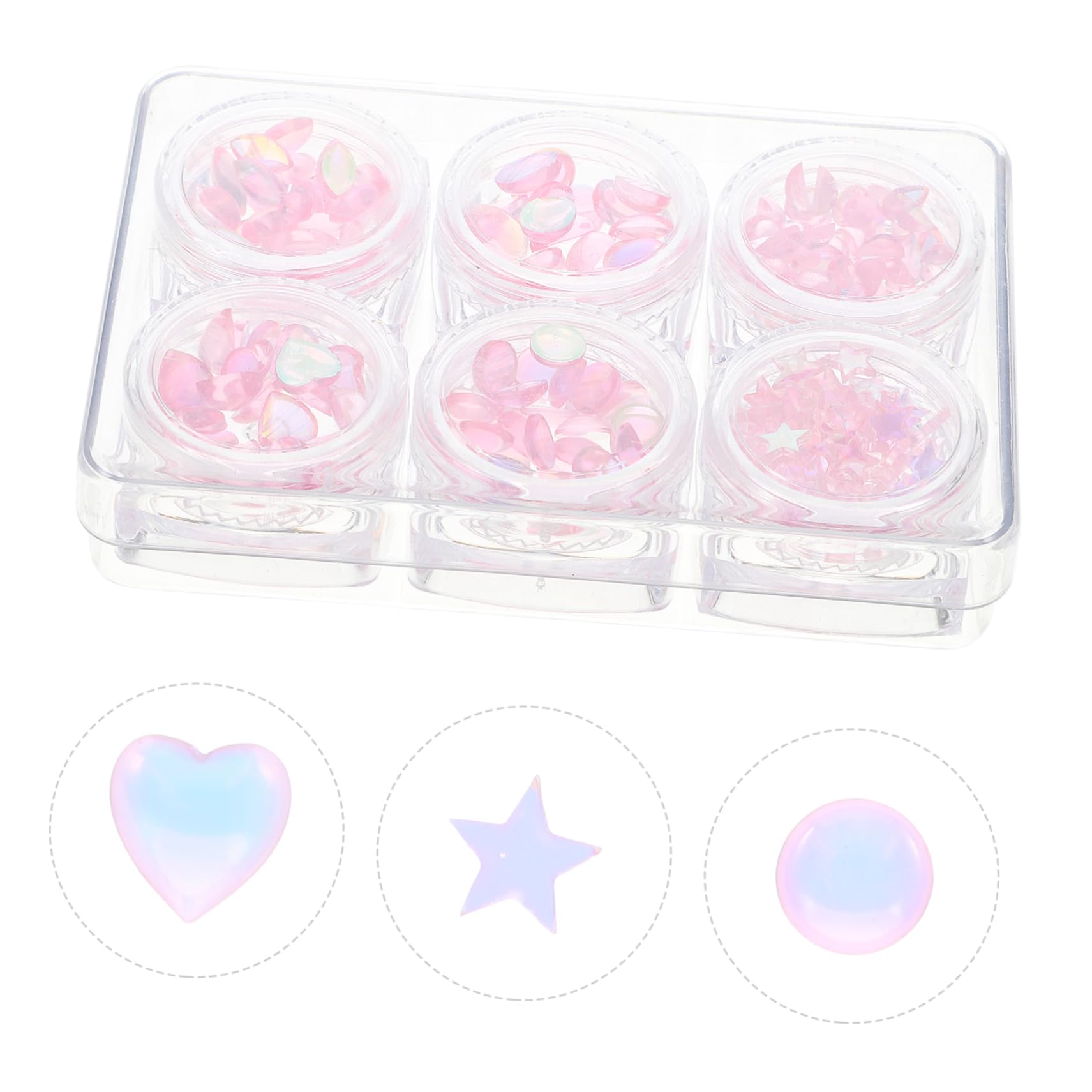 Beaupretty DIY Nail Art Charms Set of Nail Decorations Rhinestones Kit for Manicures