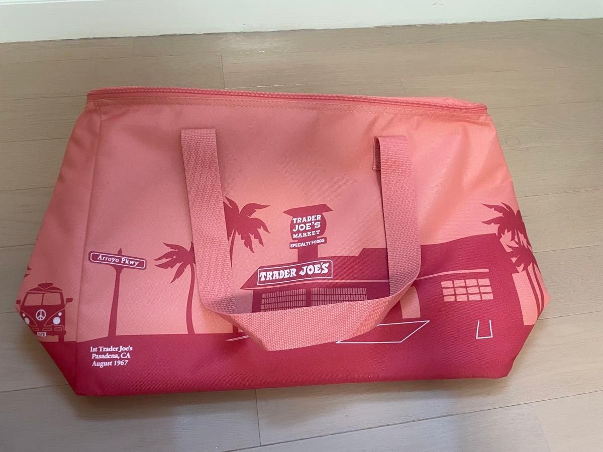 トレーダージョーズ保冷クーラーバッグ 2色セット クリスマスカラー