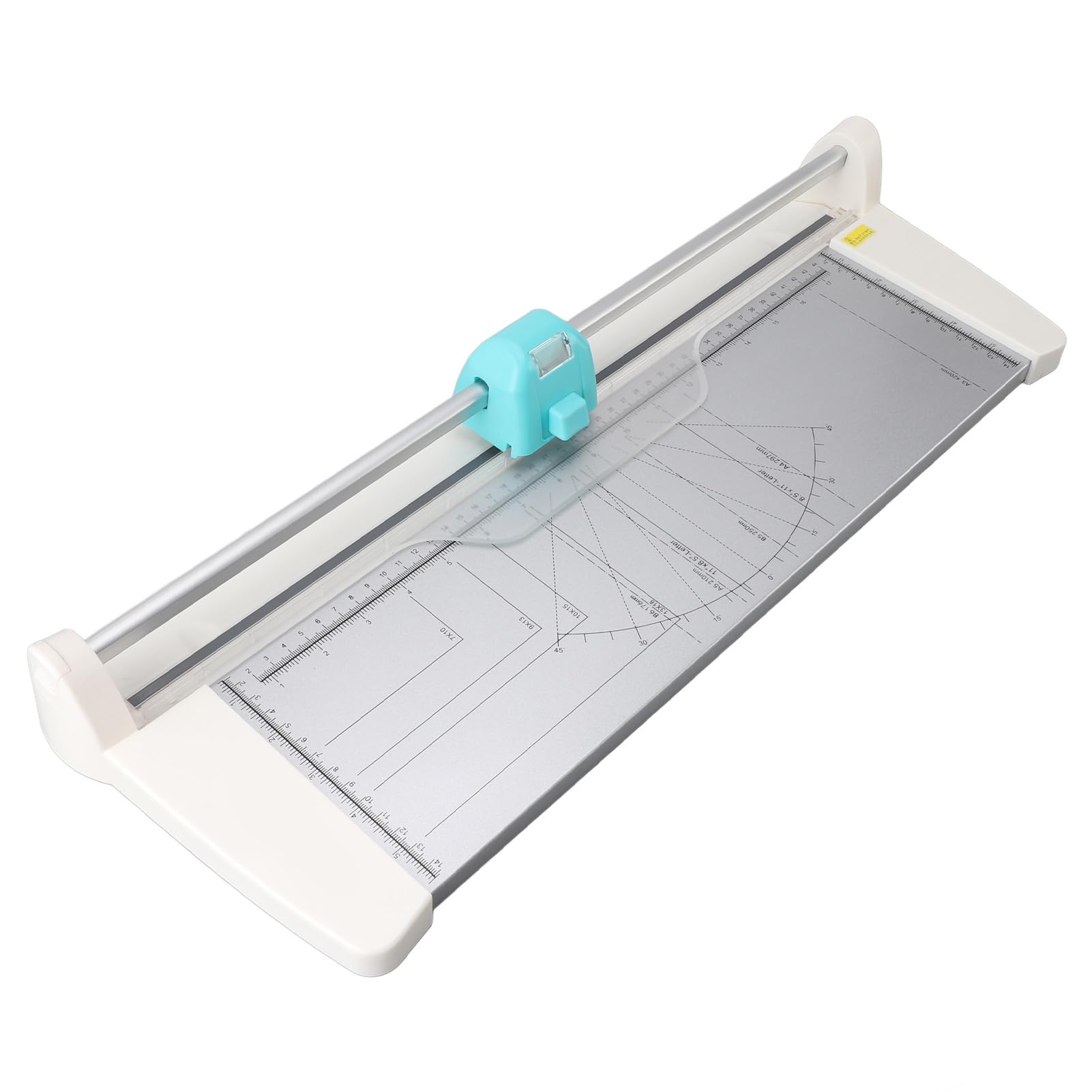 Yosoo Health Gear Przenośna Przycinarka do Papieru ABS i Metalowa Gilotyna do Papieru Szerokość 450 Mm 4 Ostrza Crafting Narzędzie Cięcia Scrapbookingu Karty Fotograficzne Szkoła Home Office