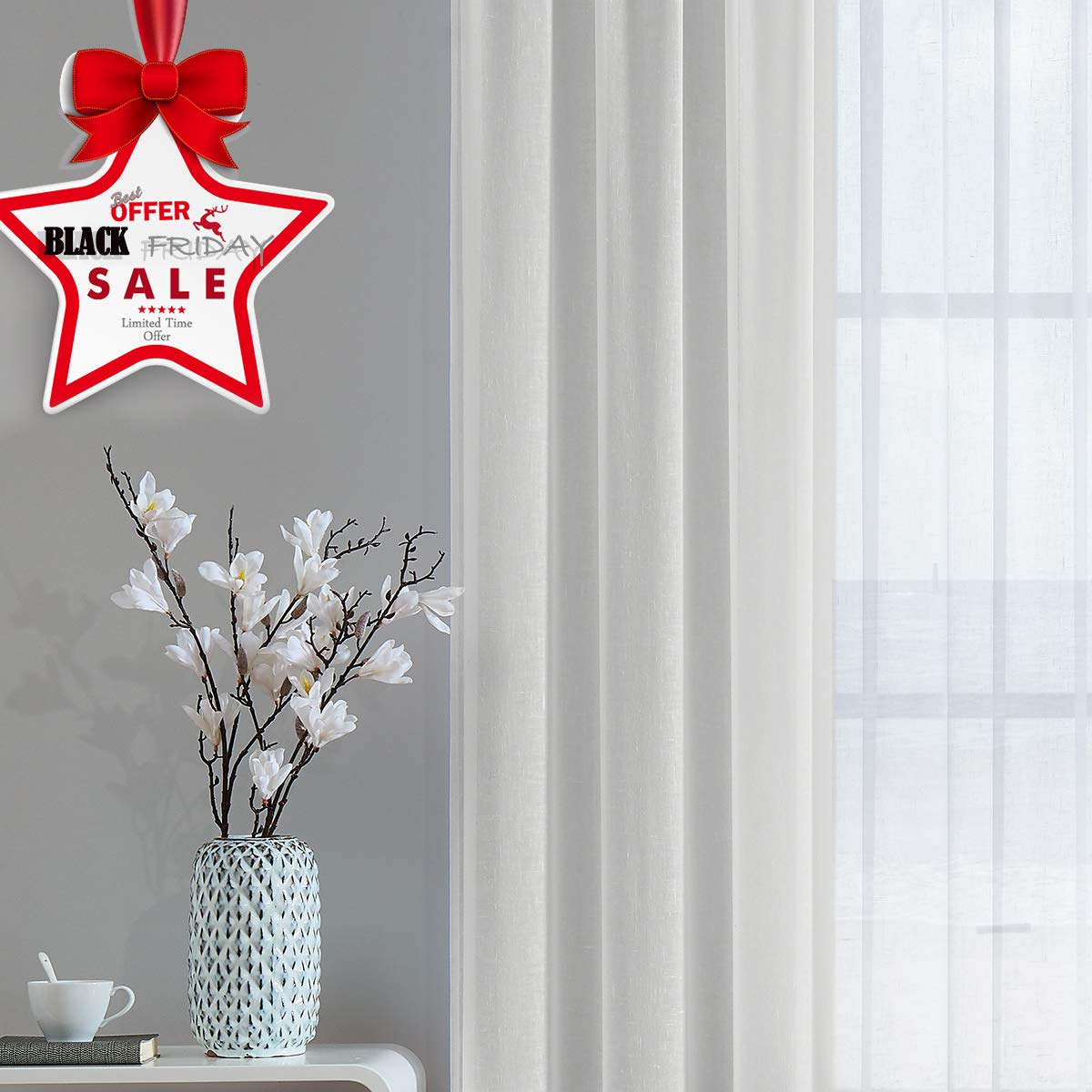 Cotton Gauze Curtains Curtains & Drapes 2023