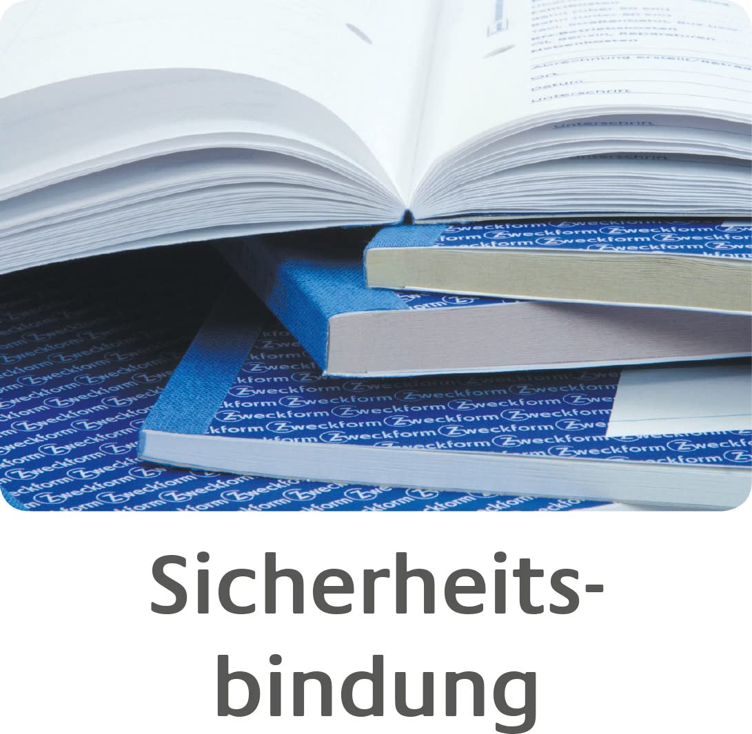 AVERY Zweckform 1756-10 Kassenbuch (A4, nach Steuerschiene 300, von Rechtsexperten geprüft, für Deutschland zur ordnungsgemäßen, kostengünstigen Buchführung, 2x40 Blatt) 10er-Pack, weiß/gelb