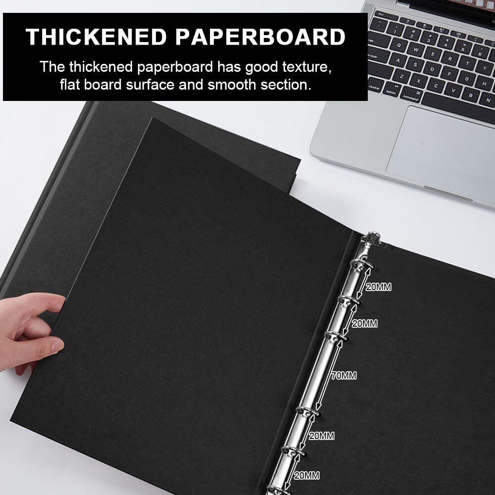 Dzmuero A5 Ringbuch 6-Ring - Nachfüllbarer Ordner Mit Gummiband