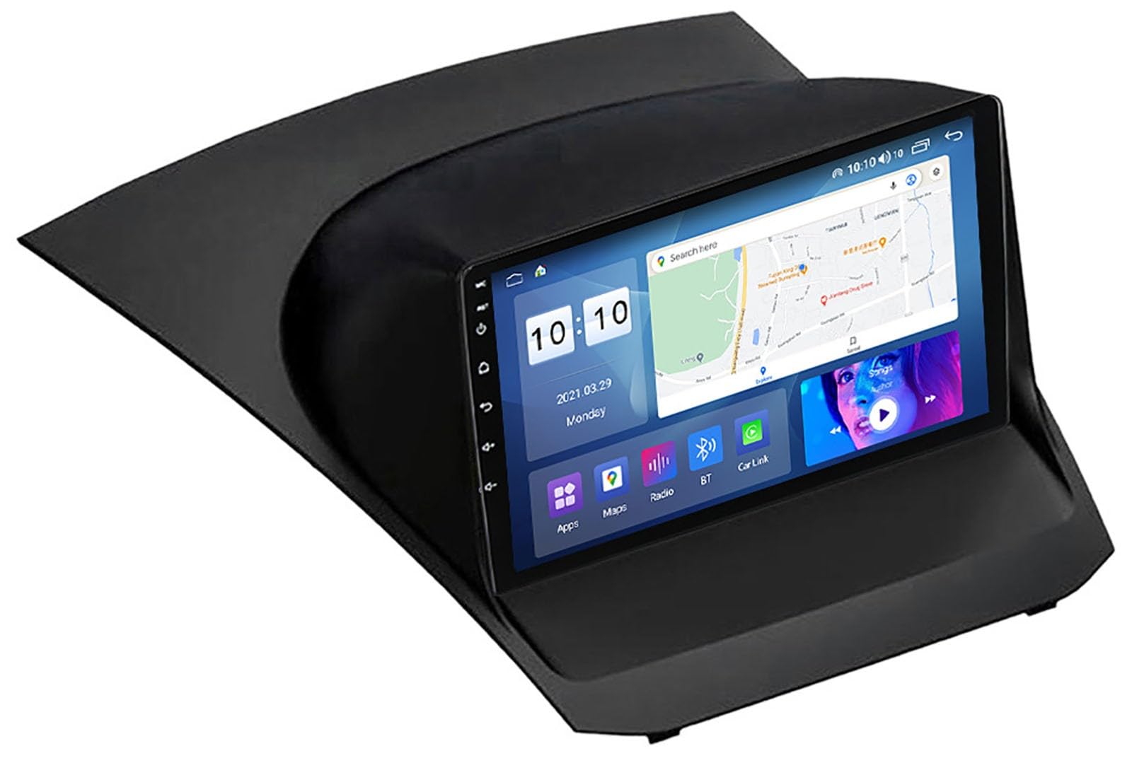 Autoradio GPS Ford Fiesta Android 10 récepteur Bluetooth double Din 9 pouces