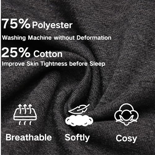 Image of Deyeek 5.5 Inch Mens Pajama Shorts Sleep Cotton Lounge PJ Lightweight Elastic Waist Drawstring Nightwear Bottom with Pockets