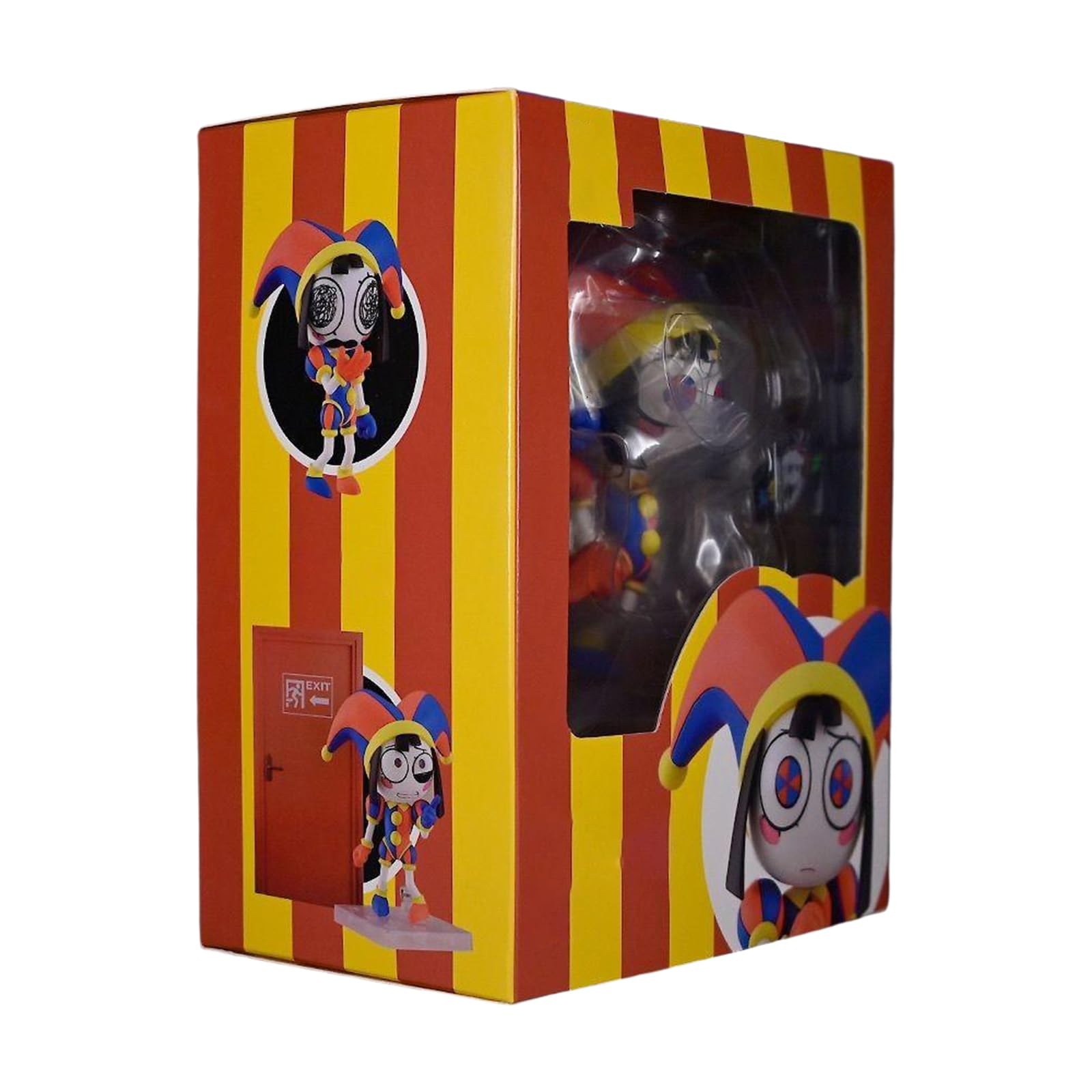 Amazing Circus Figure Pomni Action Figures Funny Cartoon Character Collectible Figurine Detachable and Interchangeable Faces Figure Creative Desk Decorations Gifts for Fans โ image 1