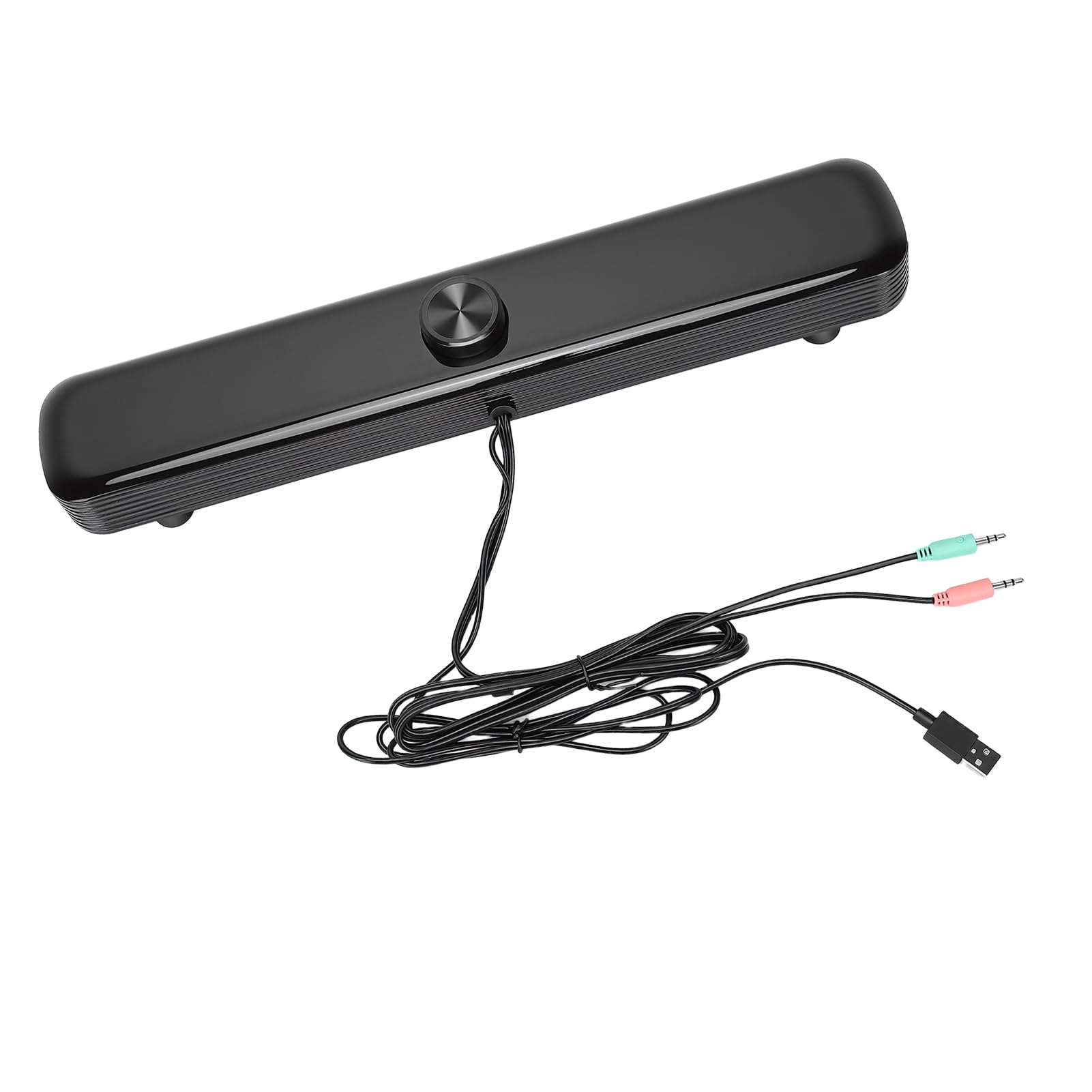 Altoparlante per Computer con Suono Stereo 3D e Luci LED Respiratorie per Uso Desktop e Laptop, Elegante Materiale ABS, Dimensioni Compatte, 1 unità