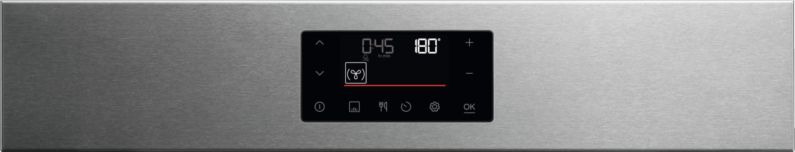 Electrolux SurroundCook EOF4P0PX2 Four encastrable multifonction ventilé 72 l Nettoyage pyrolytique Écran tactile LED EXPlore, chauffage rapide automatique, acier inoxydable anti-traces de doigts