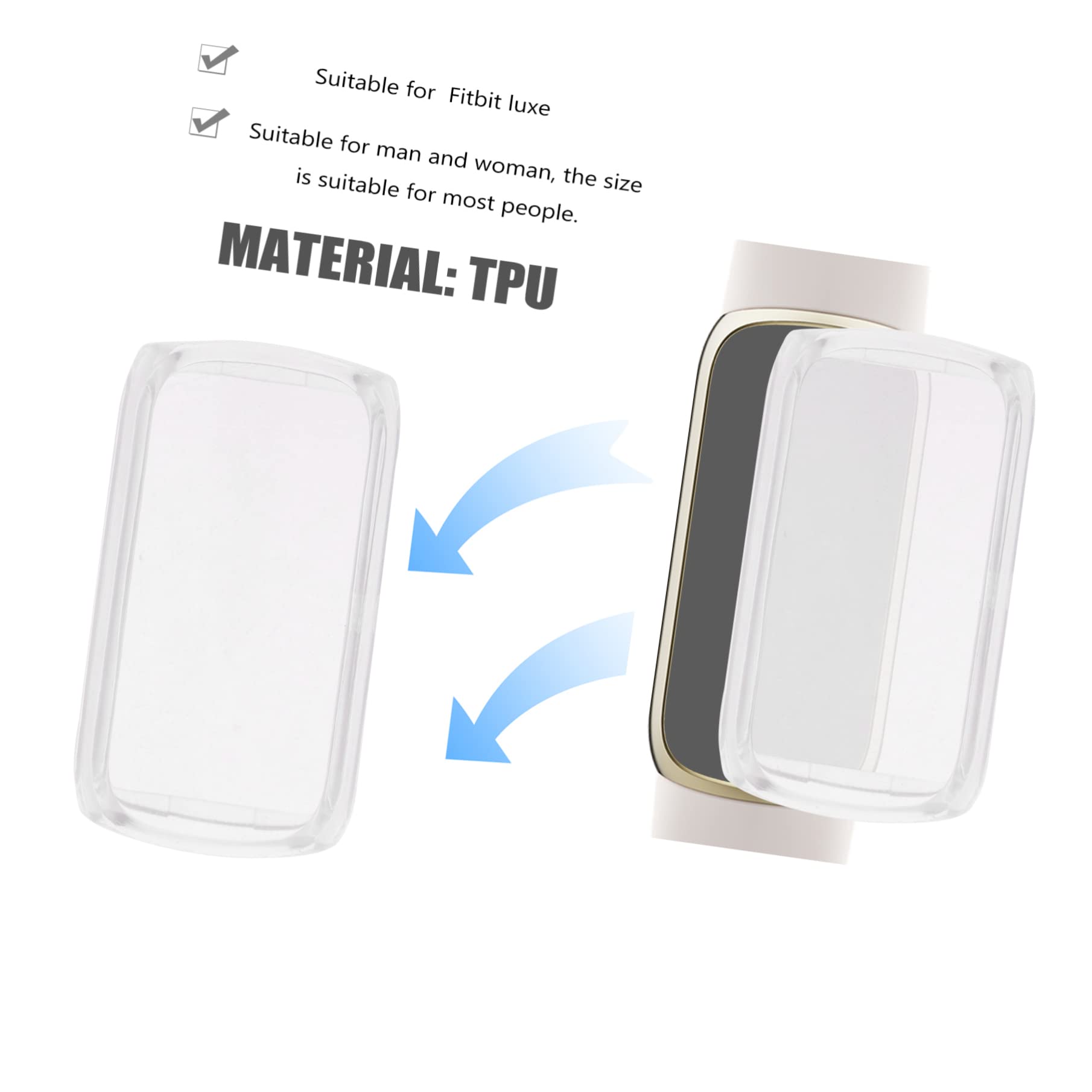 Gatuida 8pezzi Custodia Protettiva Per Cover Anti-shock Compatibile Tpu e Rosa Protezione Per Smartwatch