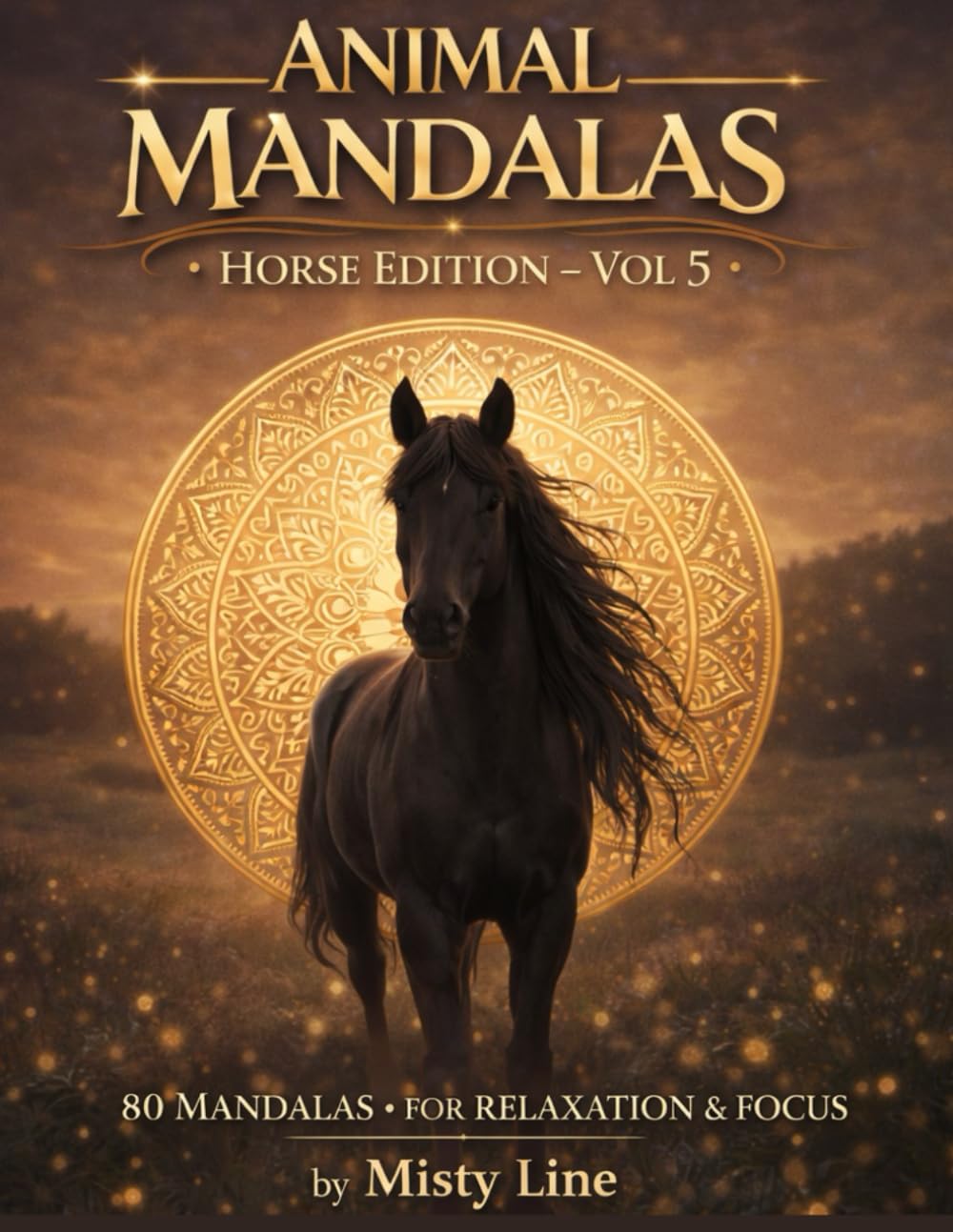 Animal Mandalas – Horses Edition, Volume 5: 80 Abstract Horse-Inspired Mandalas for Calm, Balance & Relaxation