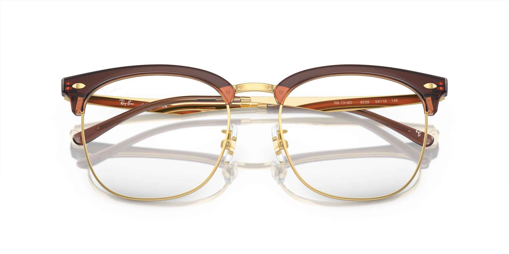 Ray-Ban Męskie kwadratowe oprawki na okulary korekcyjne Rx7318d