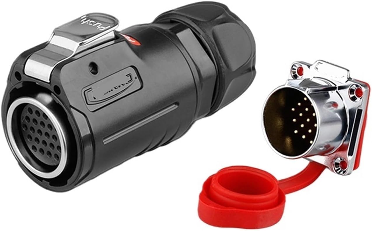 LP-24 signal connector 24 core multi-PIN industrial waterproof aviation socket multi-core aviation(Male plug)