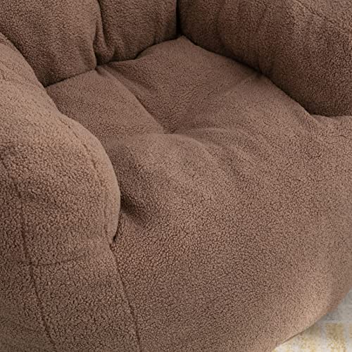 Homtique W527 Bean Bag Chairs, Soft Tufted Foam Bean Bag Chair With Teddy Fabric thumb #6