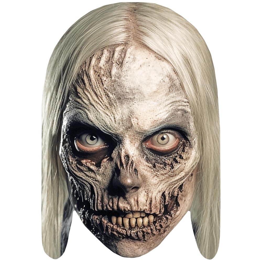Celebrity Cutouts Lifelike Zombie (Blonde Hair) Celebrity Mask, Flat Card Face, Fancy Dress Mask