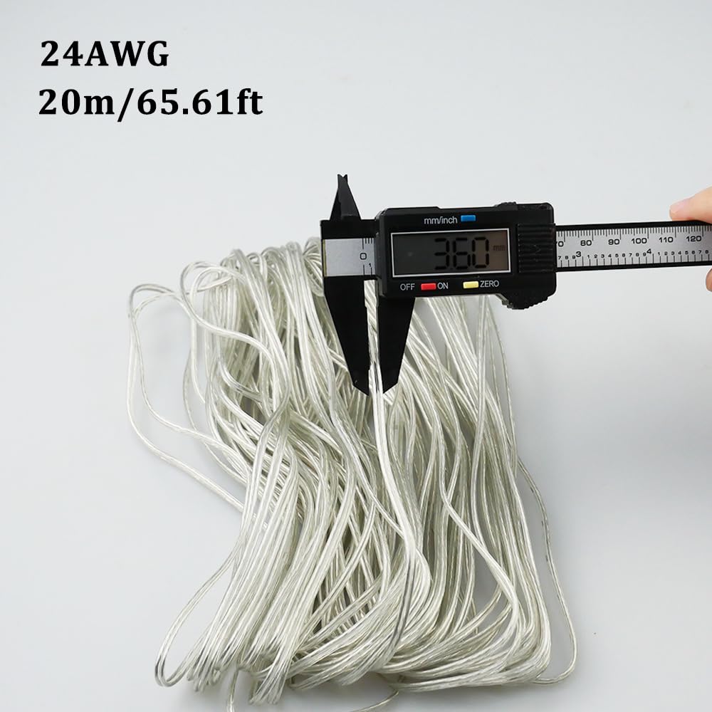 Circuits Solide stroomleiding snoer 2 x 0,75 mm elektrische kabel transparant hanger kroonluchter verlichting elektrische draad verlichting verlichting stroomkabel connector weefgetouw (maat