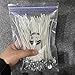DGQ 6-Inch Natural Candle Wicks with Tabs 100pcs 100% Natural Cotton Core - Low Smoke - Pre-Waxed for Candle Making