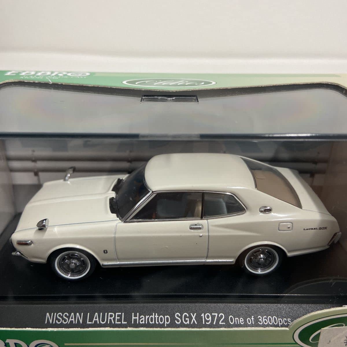 Amazon | EBBRO 1/43 NISSAN LAUREL HT SGX 1972年 White エブロ