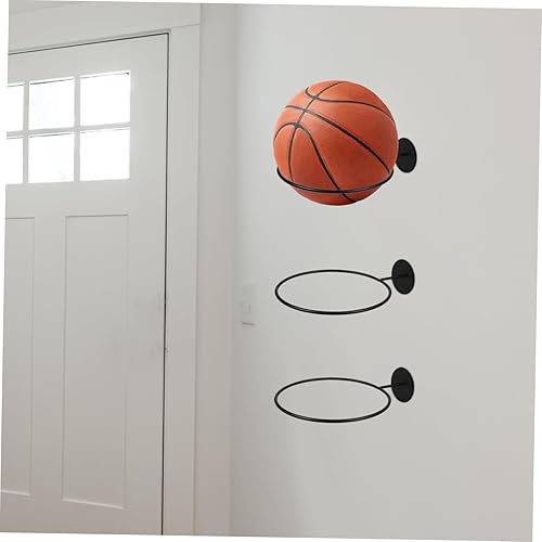 Miniatura 8 de STOBOK Soporte de bolas deportivas de gran capacidad para montaje en pared, estante de exhibición de bolas para oficina en casa, garaje,