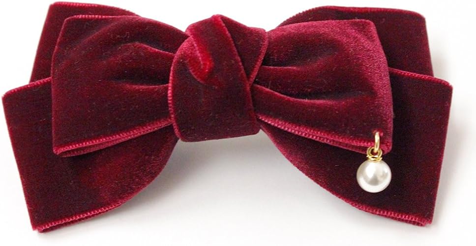 Amazon バレッタ ベロア 大きい リボン パール プリンセス かわいい ヘアアクセ 小物 雑貨 赤 バレッタ クリップ 通販 Amazon バレッタ ベロア 大きい リボン パール プリンセス かわいい ヘアアクセ 小物 雑貨 赤 バレッタ クリップ 通販