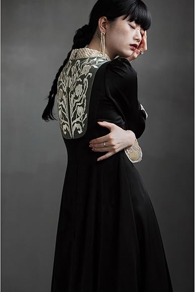 etoll. ドレス　Back embroidery flared dress Amazon.co.jp: etoll Back Embroidery Flared Dress, Dress