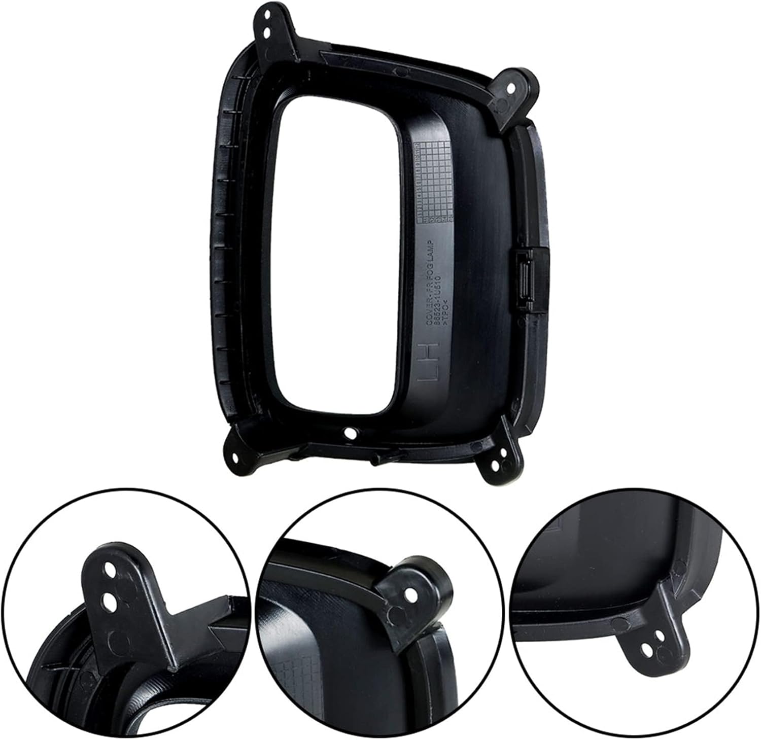 2-Pack Front Fog Light Assembly Driver and Passenger Side Replacement for So-rento 2014 2015 w/Bulbs Bezel Set Fog Lamp