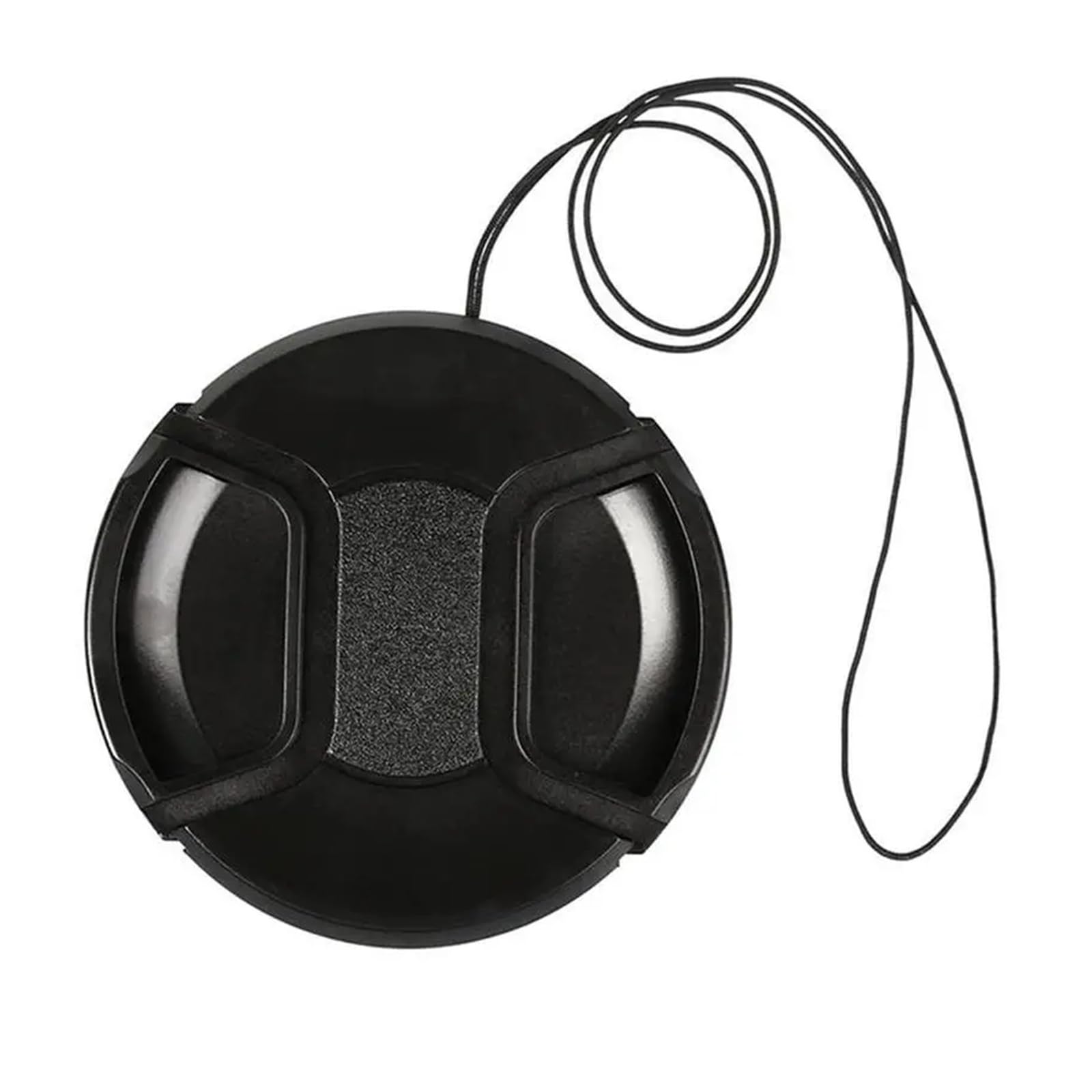 Couvercle de Protection du Capuchon d'objectif caméra, 52MM 55MM 58MM 62MM 67MM 72MM 77MM, Accessoires Corde Anti-Perte(55mm)