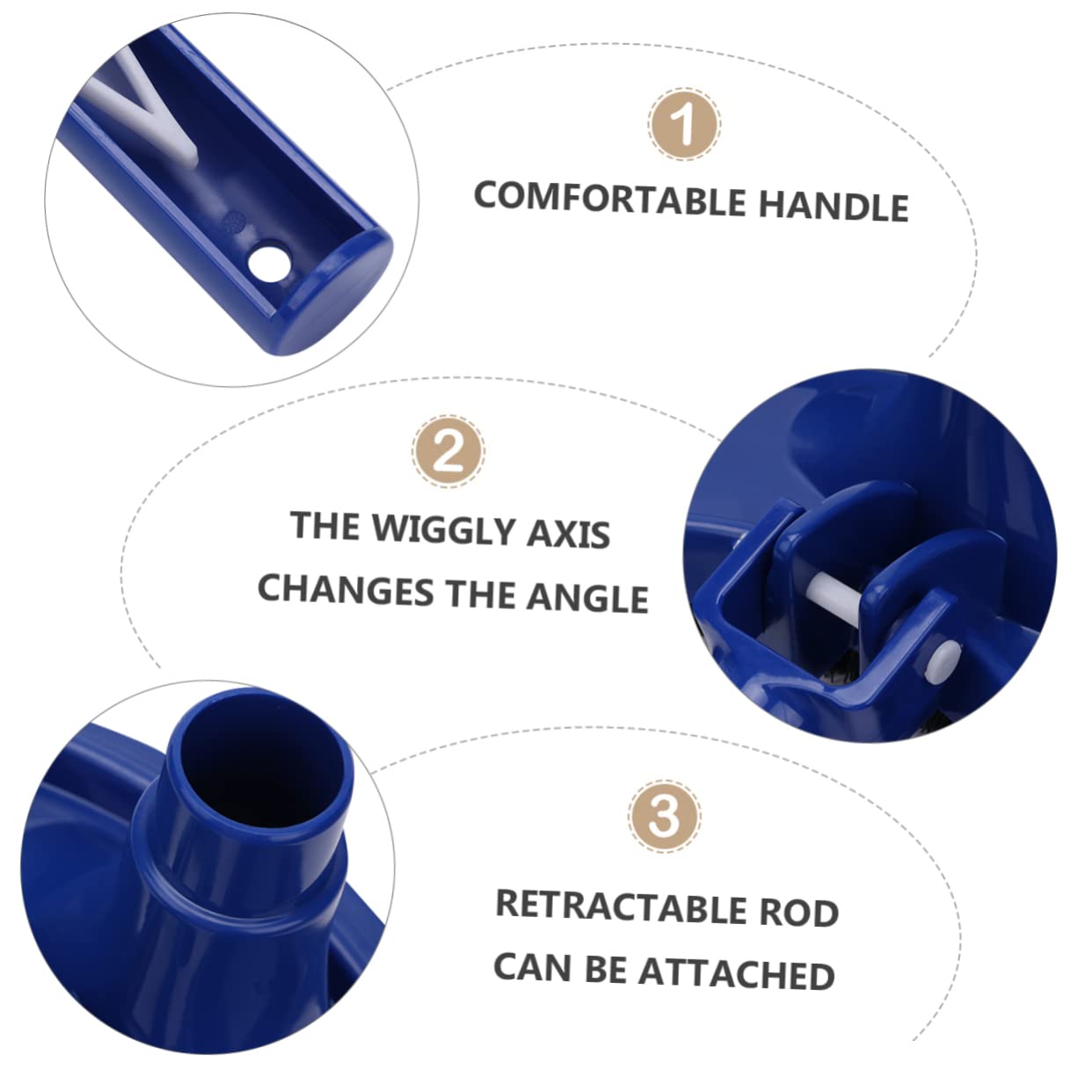 FUNOMOCYA Swimming Pool Vacuum Heads Pool Vacuum Head Attachment Cleaning Sucker Plastic Suction Head Easy to Use for Pool Cleaning