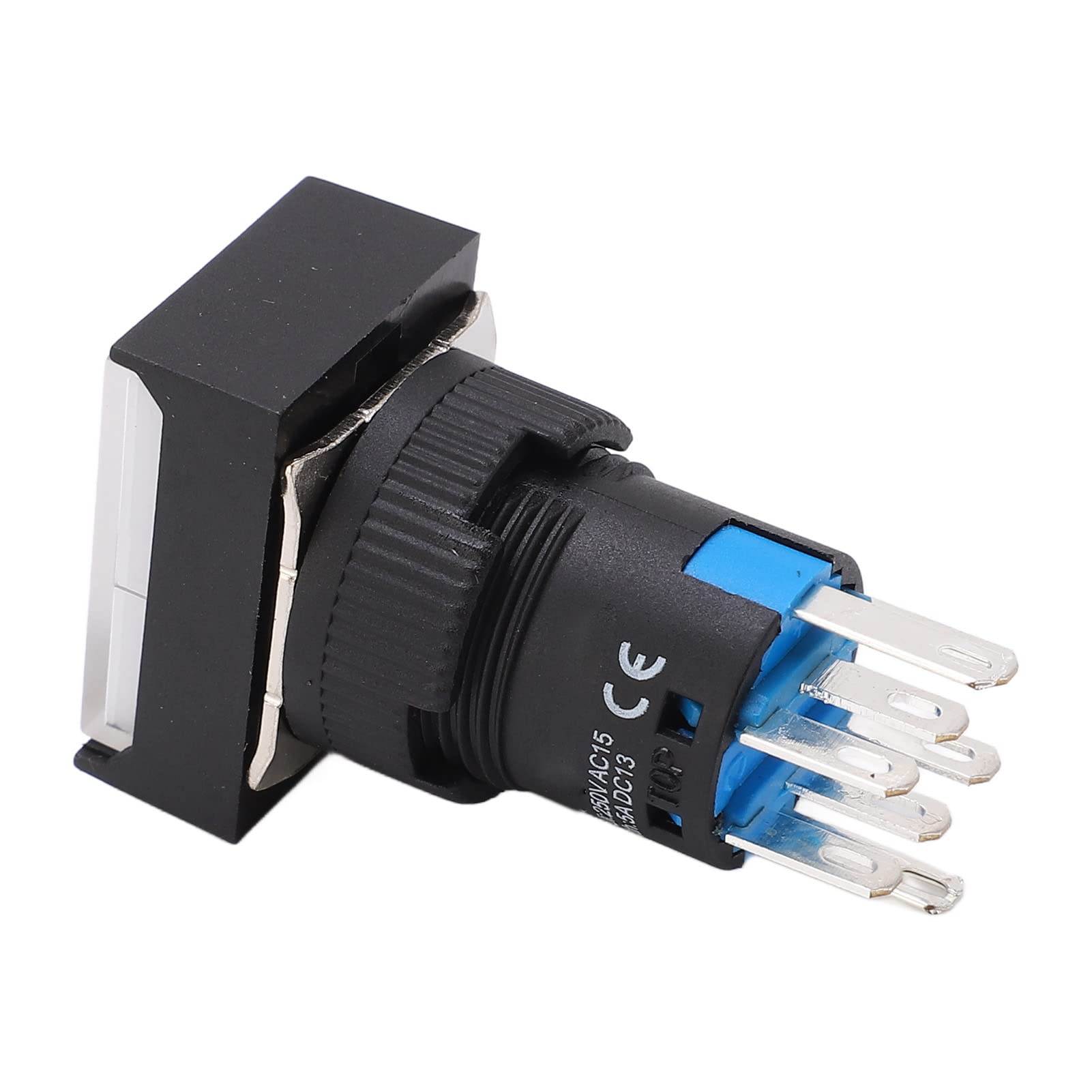 Cocoarm Interruptor de Botón ABS Botón de Encendido 25 Piezas AC DC 24 V 5 A con Indicador de Luz Aislamiento de 250 V para Equipos de Control Industrial Máquina Panel Contactor de relé