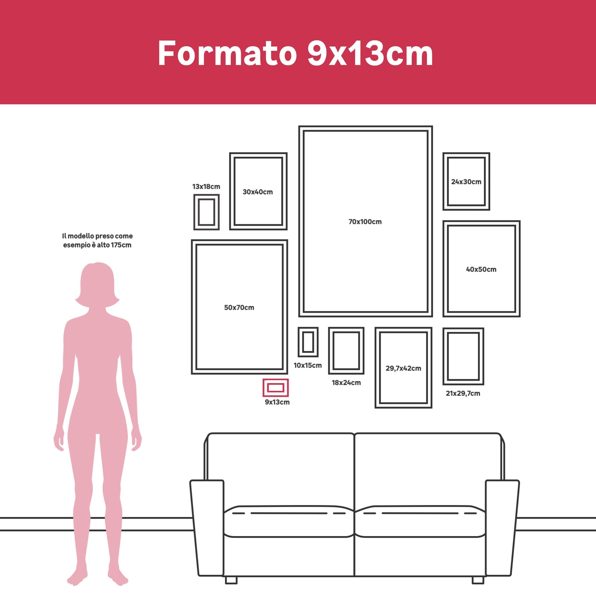 Set Di 3 Cornici Quadrate In Legno - 20x20 Cm, Con Supporto Da 827774