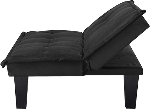 Miniatura 7 de FULife Sofá de dos plazas, decoración moderna, futón con decoración para sala de estar, dormitorio, siestas, muebles reclinables pequeños tapizados