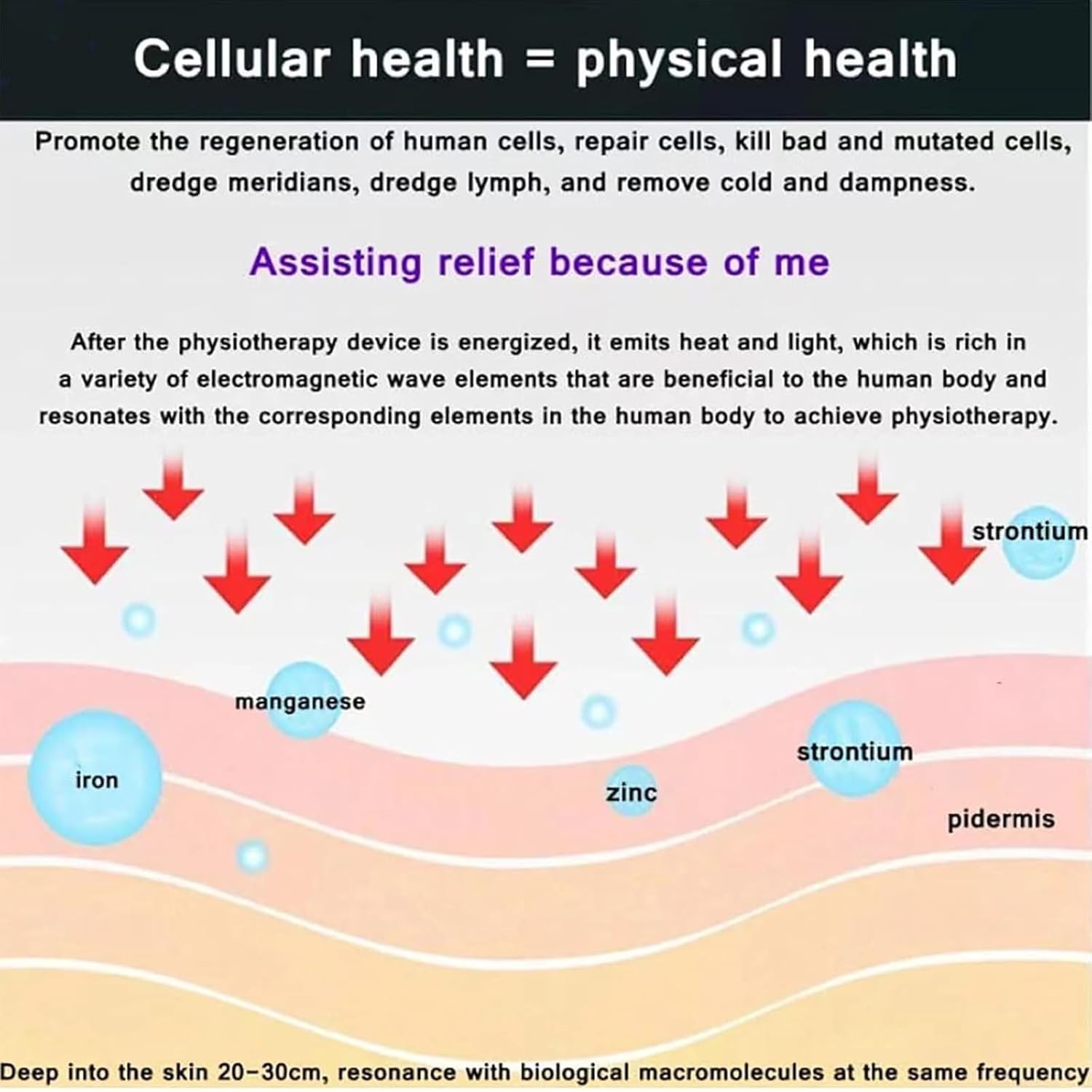Appareils De Thérapie Terahertz, Baguette Terahertz 50Hz, Vent Réglable À 3 Niveaux, Favorise La Régénération des Cellules Et Détend Les Muscles, Débloque Les Méridiens, Élimine La Fatigue