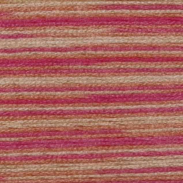 Image of KCS Big skeins of 25 Meters Size 25 Color Variegated Cross Stitch Stranded Threads,6 skeins,4110
