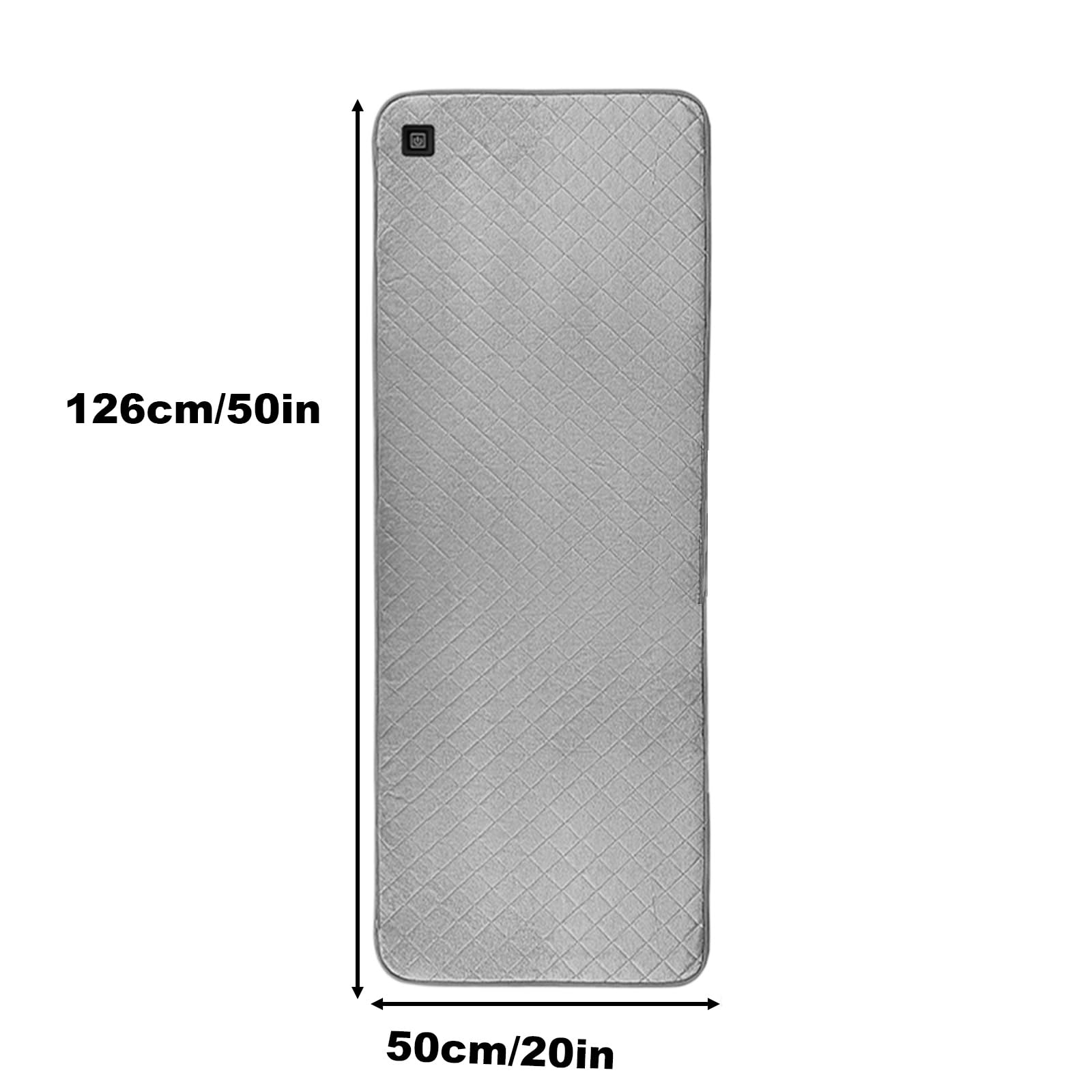 Podgrzewana Poduszka na Krzesło z Zasilaniem USB, Podgrzewana Nakładka na Fotel Biurowy, Duża Powierzchnia Grzewcza, Poduszka z 3 Poziomami Regulacji Temperatury(Gray)