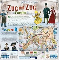 Asmodee, Zug um Zug – Europa, Days of Wonder, Grundspiel, Familienspiel, Brettspiel, 2-5 Spieler, ab 8+ Jahren, 30-60 Minuten, Deutsch – Ansicht 2