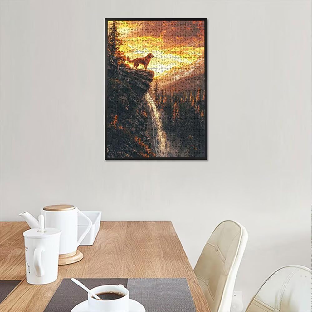Puzzle 3000 Pezzi, La Scogliera Della Notte 3D Puzzle per Adulti Impegnativo, Educa Puzzles Artistico, Divertente E Stimolante Puzzles Decorativo per La Famiglia, Regalo e Decorazione Pareti DX0YL6904
