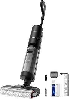 DREAME H12 PRO Vacuum Mop, Wet Dry Vacuum Cleaner for Hard Floor, Vacuum and Mop at The Same Time for Wet & Dry Messes, Auto Self-Cleaning, Edge to Edge Cleaning with Hot Air Drying