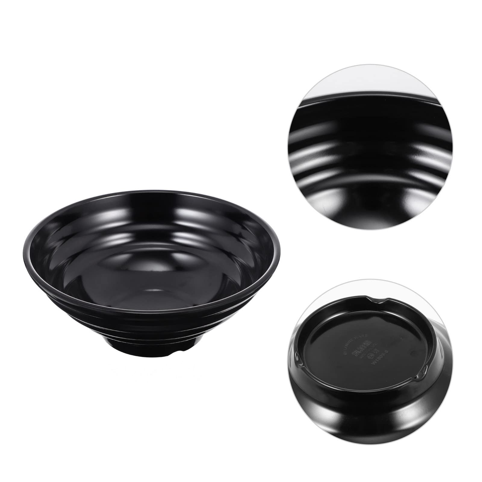 Cuenco Ramen Cuencos De Fideos De Melamina Asiático Chino Japonés O Pho Sopa De Arroz Fideos Cuenco De Cereales Negro 700ml