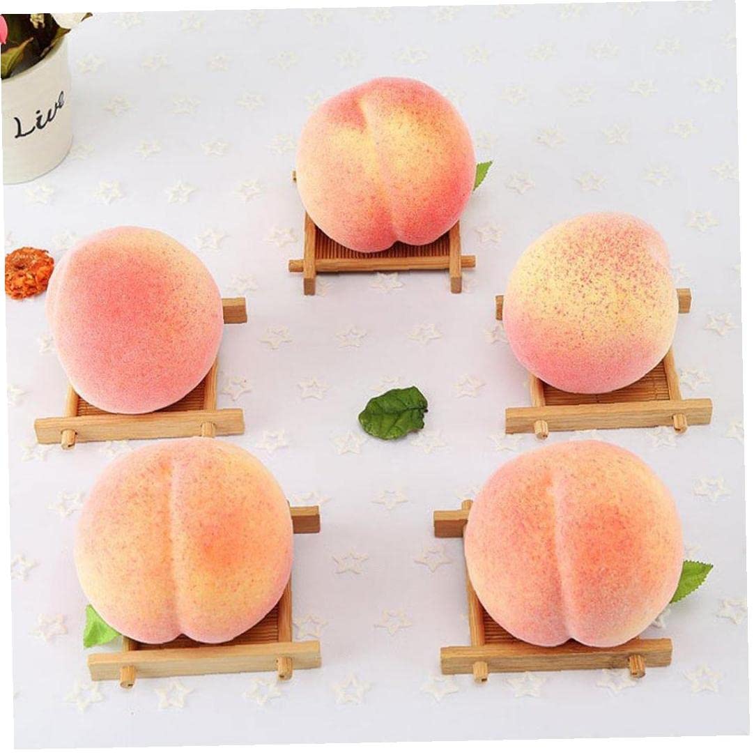 Amazon.co.jp: 人工桃 シミュレーション ピンク桃 偽フルーツ ミニ