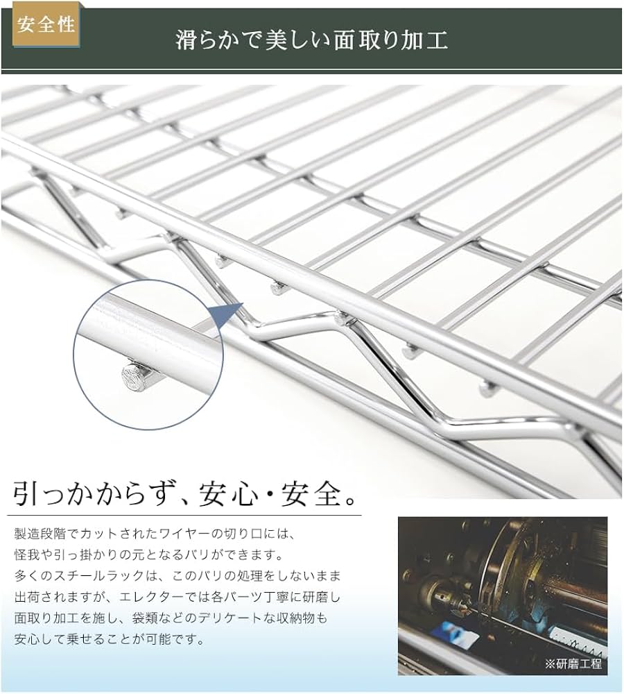 Amazon.co.jp: エレクター ERECTA ステンレスラック 430 ソリッド