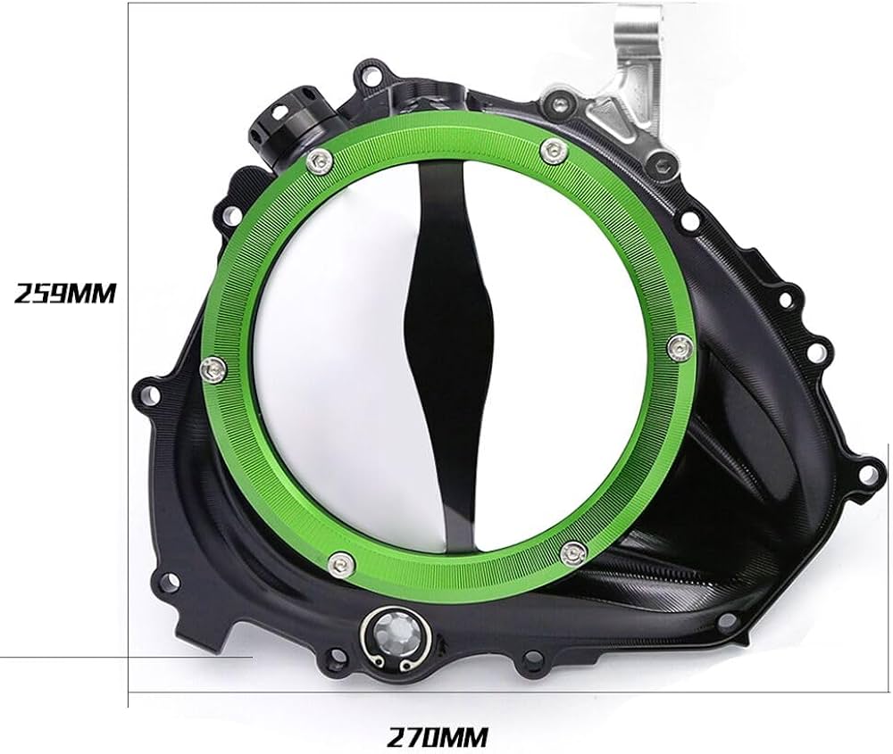 NBVLKH Motorcycle Aluminum Alloy Clear Clutch Cover Case Saver