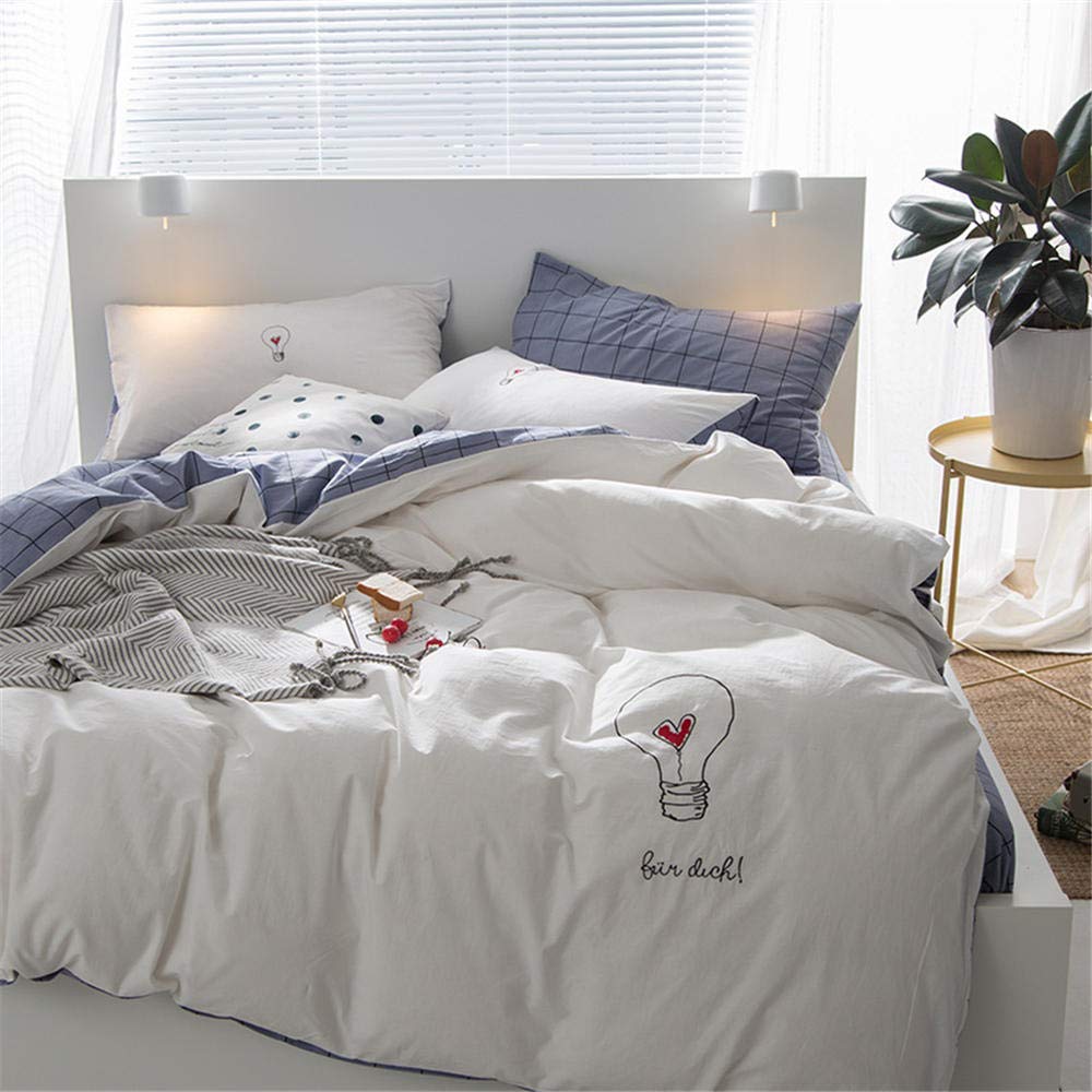 Parure de lit unie en coton respirant pour éviter la chaleur nocturne avec style