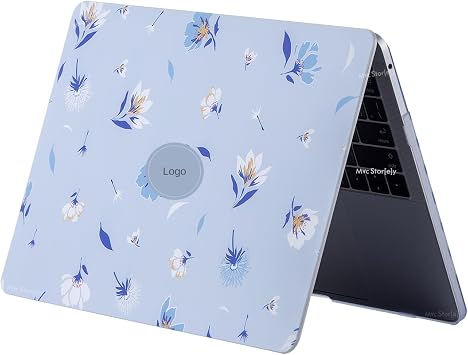 McStorey MacBook Pro 16 Kılıf Baskılı Sert Hard Case İnce Hafif Darbe Çizilme Koruma Mat Yüzey Uyumlu MacBook Pro A2141 2019 Açık Mavi