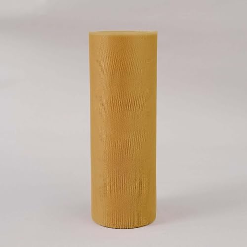 Efavormart - Rollo de tela de tul de 12 x 300 pies para bodas, fiestas, banquetes, eventos, baby shower, decoraciones de bricolaje, color dorado