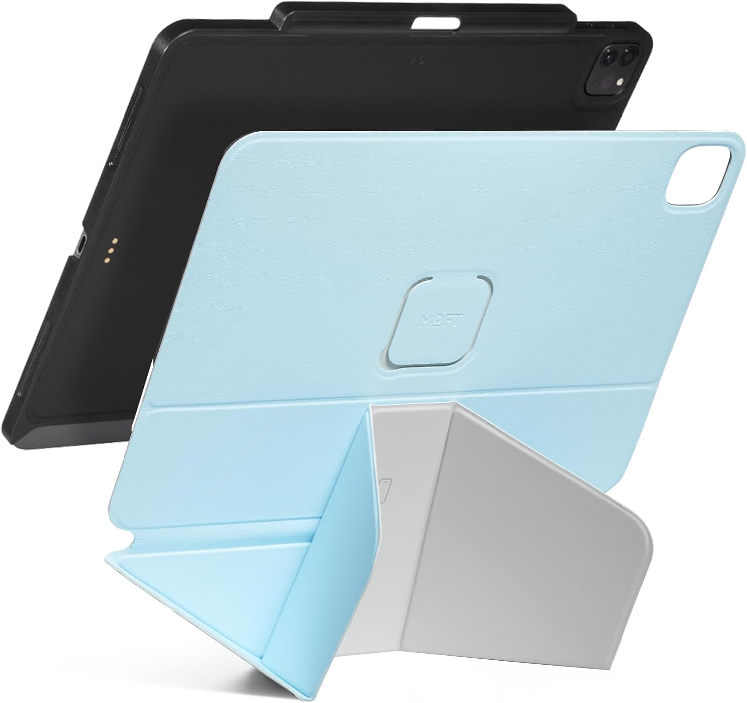 MOFT Dynamic Folio Case for iPad Air 13 inch Soothing Mist x Misty Cove & Snap Tablet Case for iPad Air 13" Black