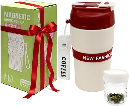 Portable 16OZ Insulated Tumbler with Magnetic Tea Infuser, Water Bottle