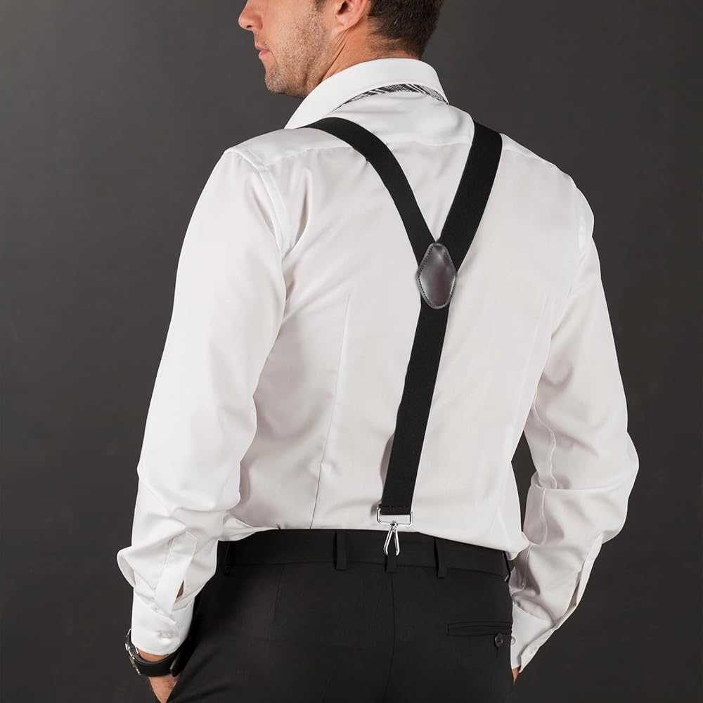 Bretelle Colorate Uomo Bretelle San Patrizio AMPIL - Regolabili Fino A 119cm Con Clip Metalliche Bretelle Regolabili - Foto 6