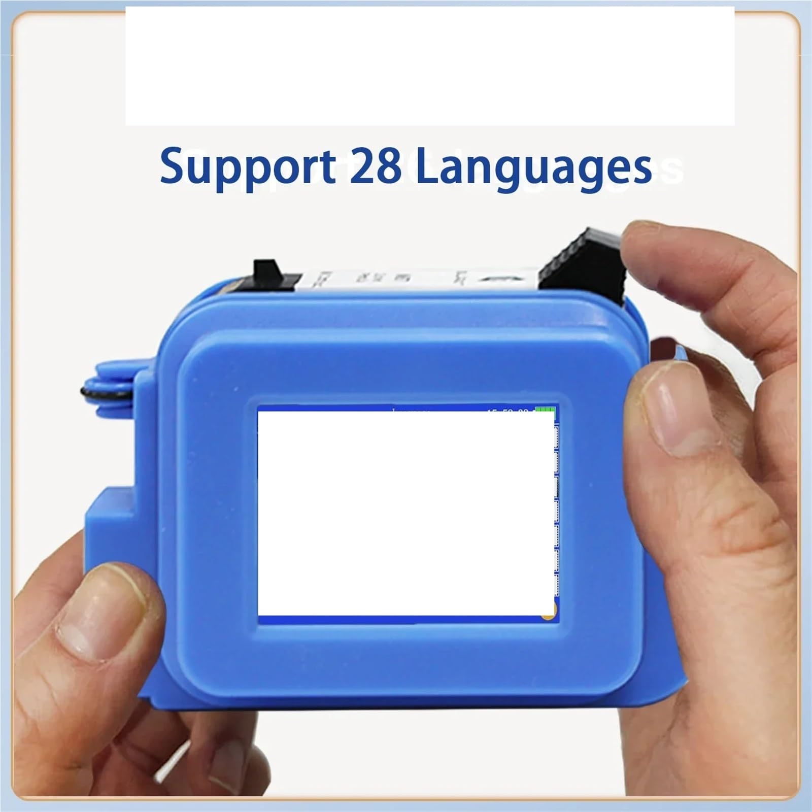 Stampante a Getto d'inchiostro Termica Portatile Mini da 12,7 mm, codice a Barre, Immagine, Numero di, Data, Etichetta codificatrice(with 1 Ink)