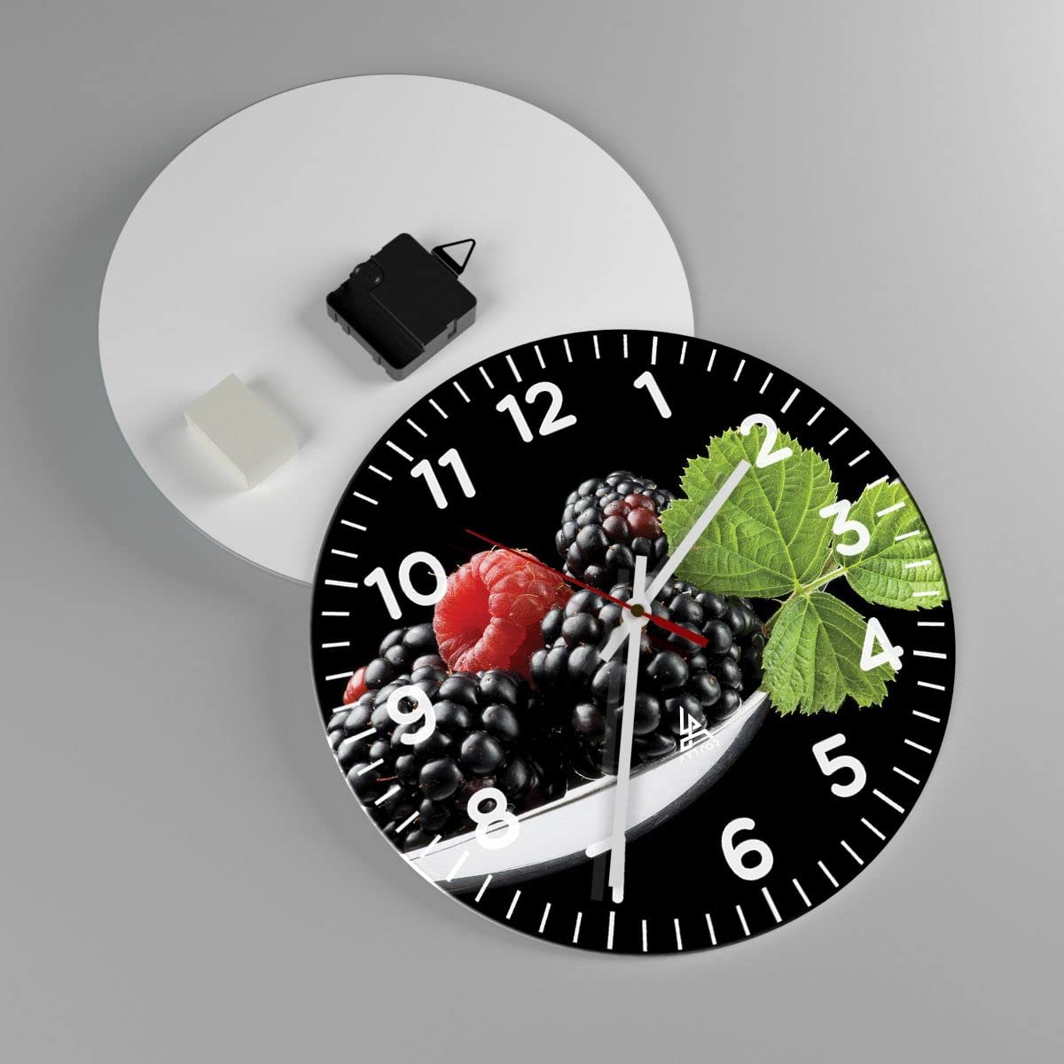 ARTTOR Moderno Reloj de Pared 30x30cm Redondo Decorativo Cocina - 2202
