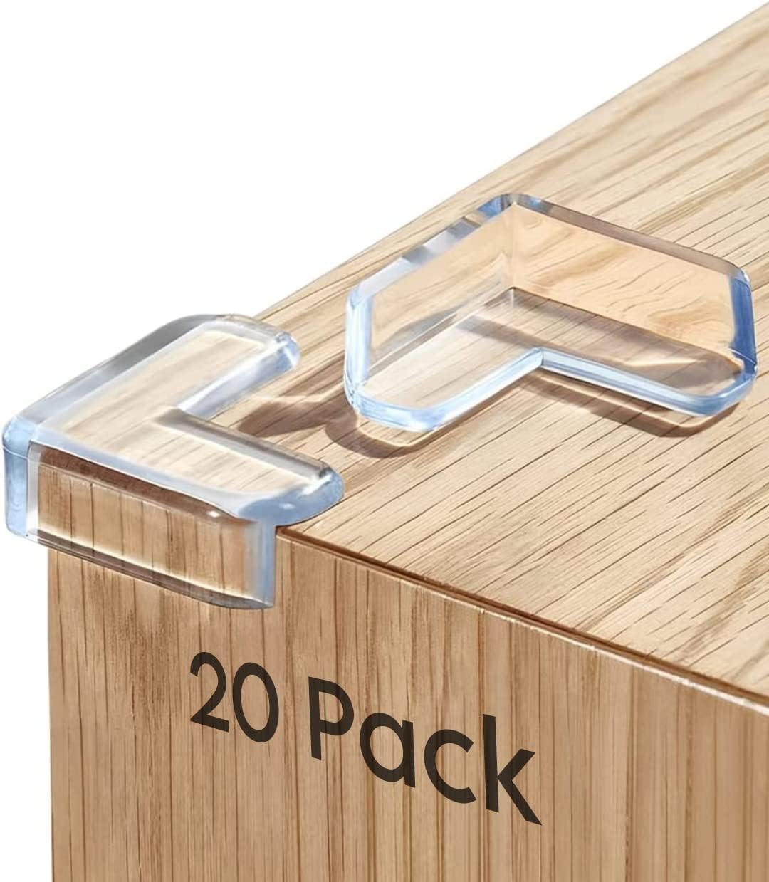 Zeccorp Pack of 20 Silicone Corner Protectors | Baby Proofing Edge & Corner Guards for Sharp Edges, Table, Bed & Furniture | Child Safety Cushion for Baby Proofing - Pack of 20