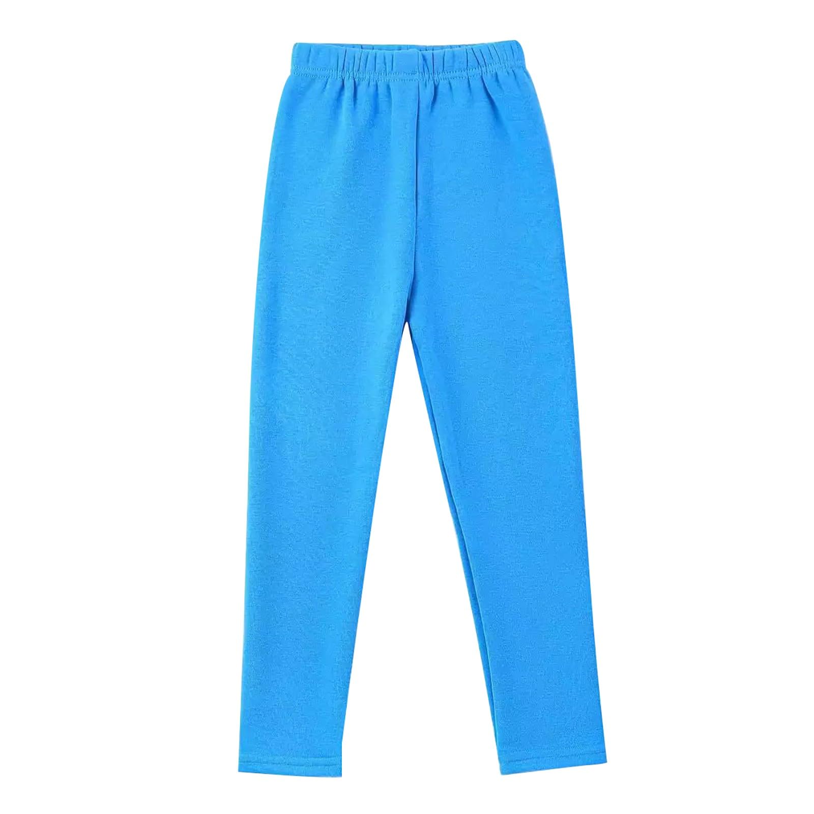 Generisch Leggings per bambini con fodera in pile, stile autunno/inverno, spessi, con vita elasticizzata, leggings termici, comodi pantaloni termici skinny Treggings divertenti